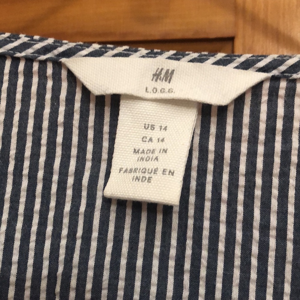 H&M Blue Striped Shirt - Picture 2 of 5